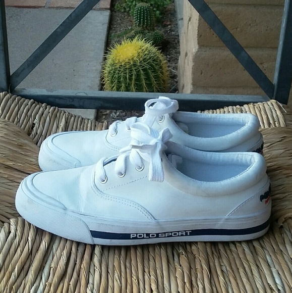 Polo Ralph Lauren Shoes - Ralph Lauren Polo Sport White Tennis Shoes